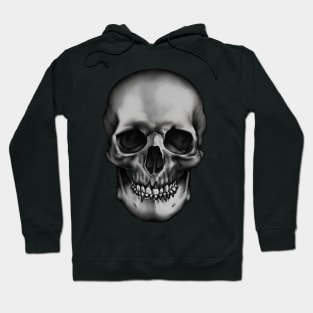 Human Skull V5 B&W Hoodie